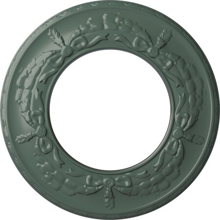 Ekena Millwork Salem Ceiling Medallion (Fits Canopies up to 7 1/8"), 13 1/4"OD x 7 1/8"ID x 7/8"P, Cloud Burst CM13SACBF